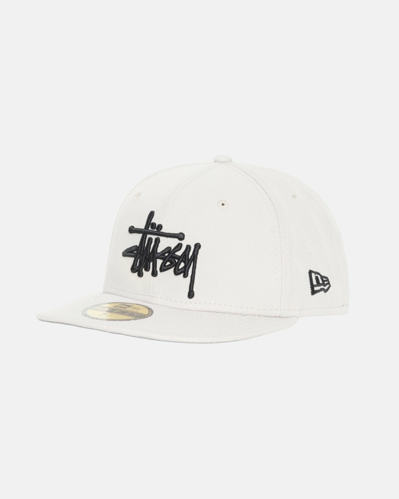 Beige Men's Stussy Authentic New Era Caps | CA0000373