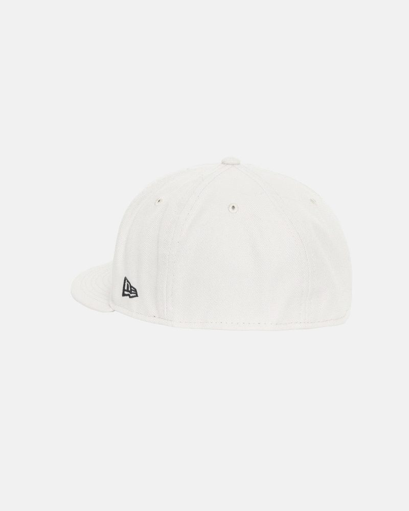 Beige Men's Stussy Authentic New Era Caps | CA0000373