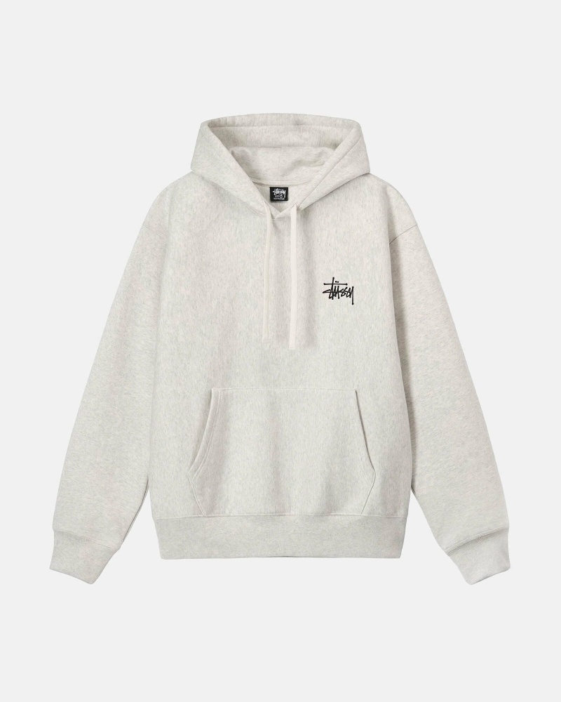 Beige Men's Stussy Basic Hoodies | CA0000009