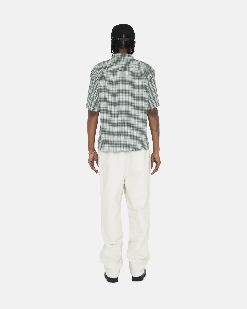 Beige Men's Stussy Brushed Beach Pants | CA0000542