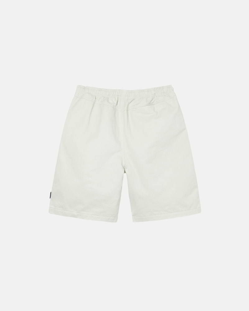 Beige Men's Stussy Brushed Shorts | CA0000636