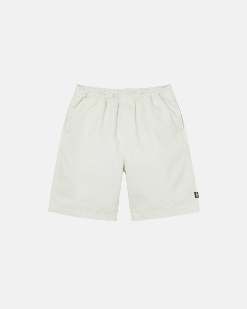 Beige Men\'s Stussy Brushed Shorts | CA0000636