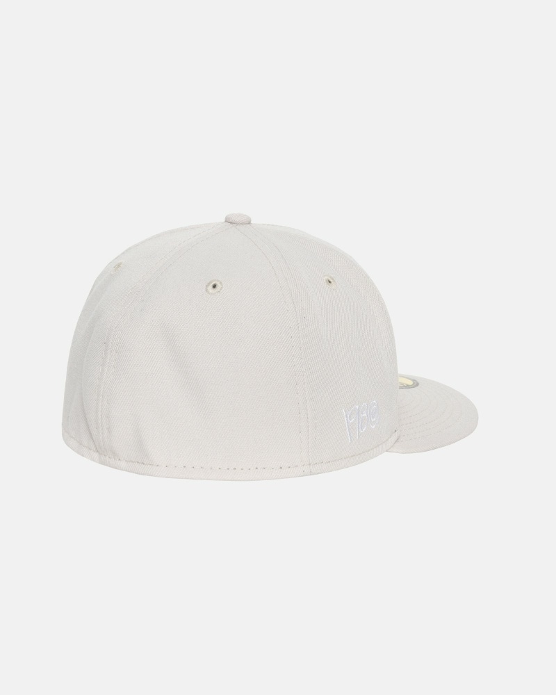 Beige Men's Stussy Curly S 59Fifty New Era Caps | CA0000428