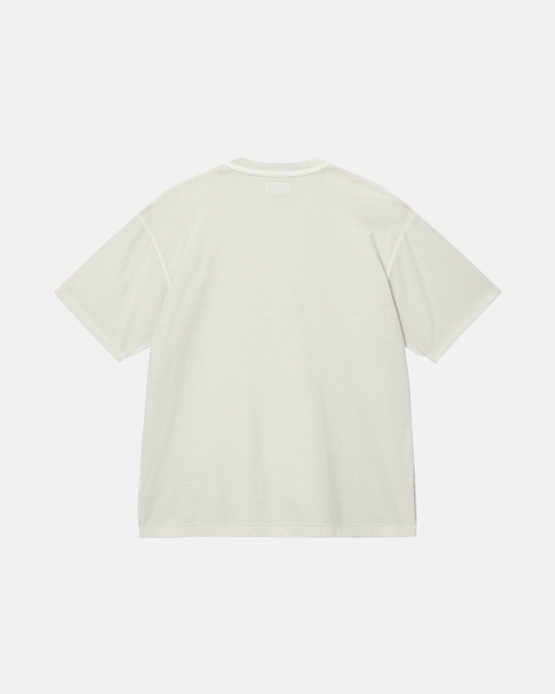 Beige Men's Stussy Lazy T Shirts | CA0000236