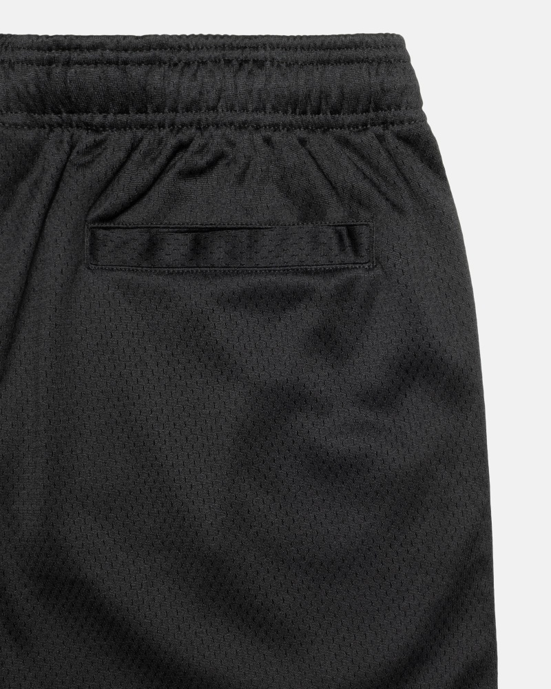 Black Men's Stussy 4X4 Mesh Short Shorts | CA0000617