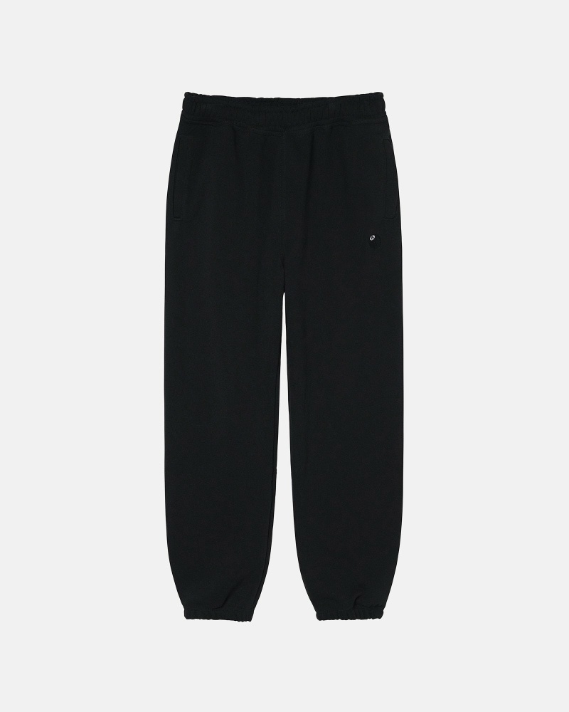 Black Men\'s Stussy 8 Ball Embroidered Pant Sweatpants | CA0000871