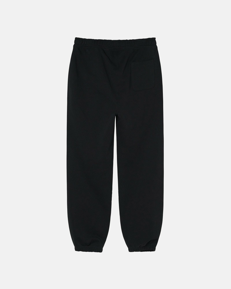 Black Men's Stussy 8 Ball Embroidered Pant Sweatpants | CA0000872