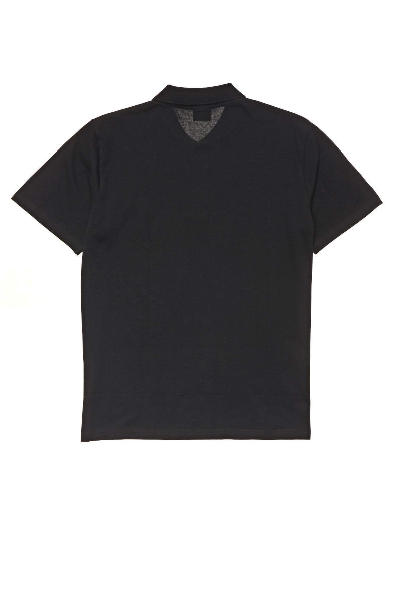 Black Men's Stussy Authentic SS Polo Shirts | CA0000294