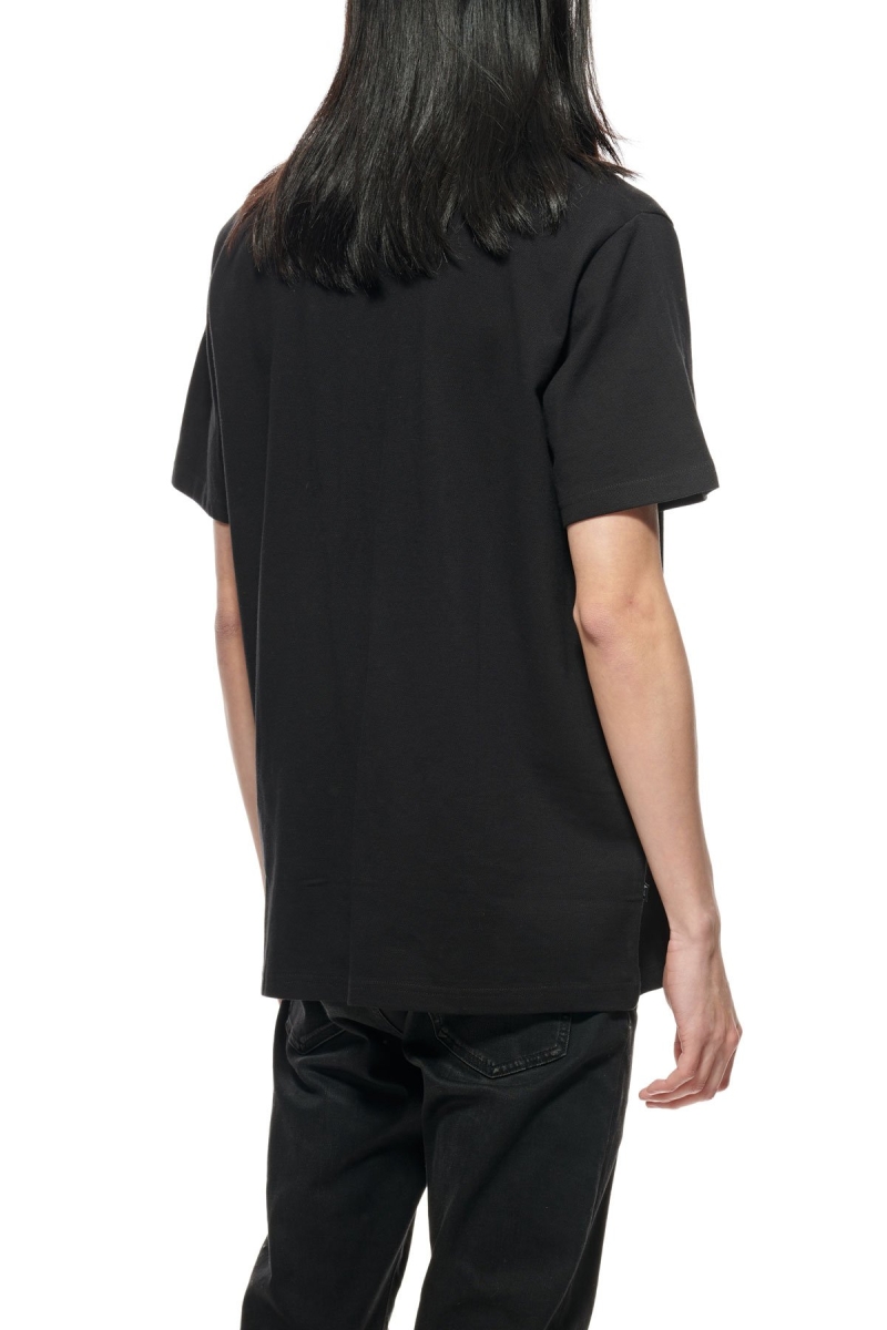 Black Men's Stussy Authentic SS Polo Shirts | CA0000294