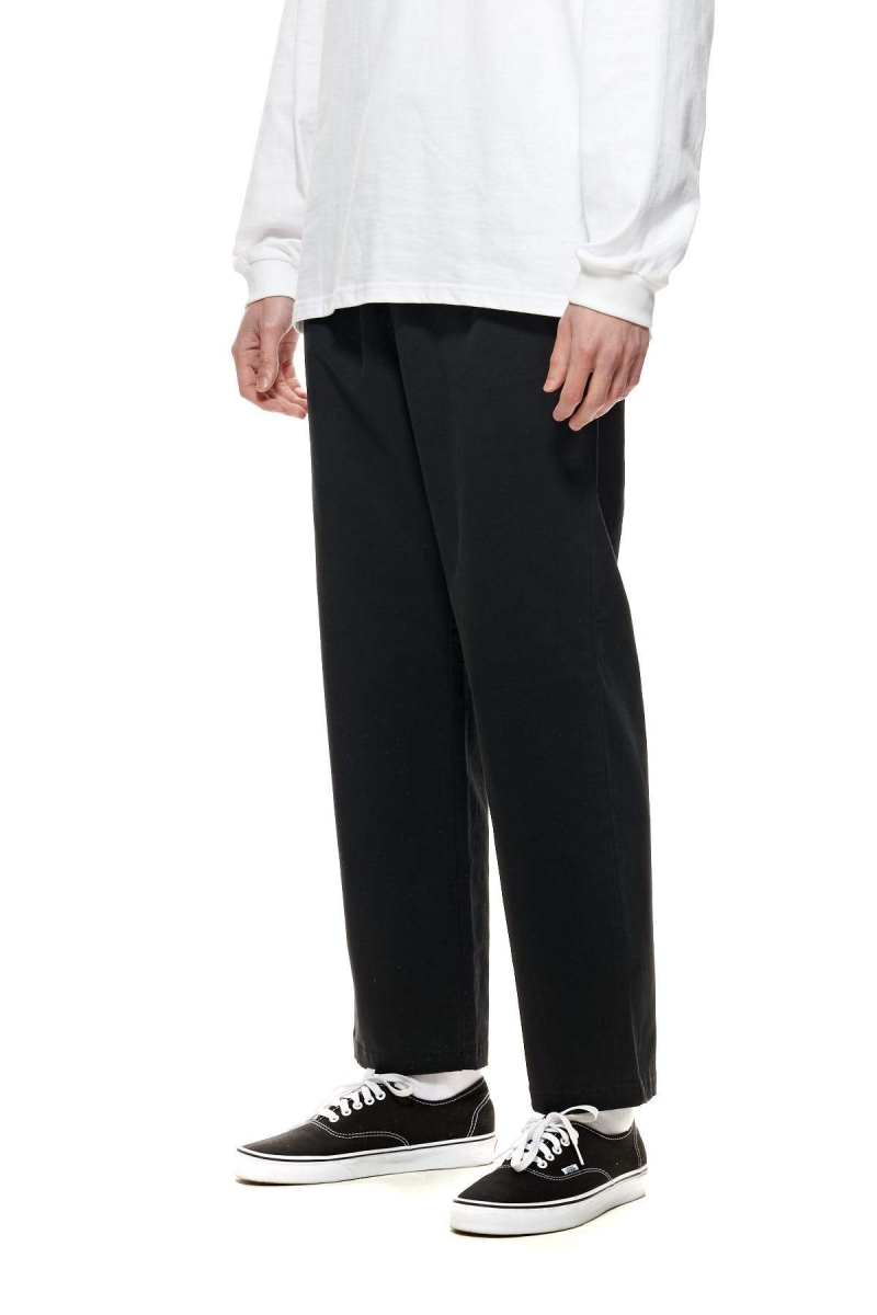 Black Men's Stussy Basic Corp Beach Pants | CA0000538