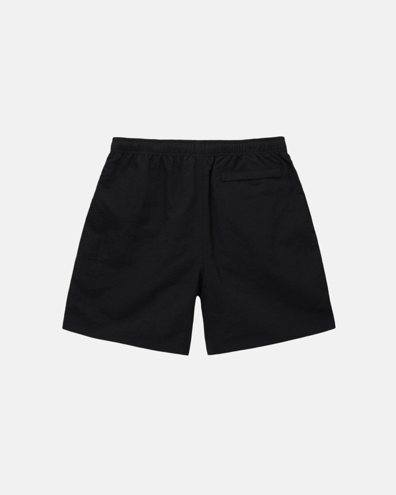 Black Men's Stussy Big Basic Shorts | CA0000621