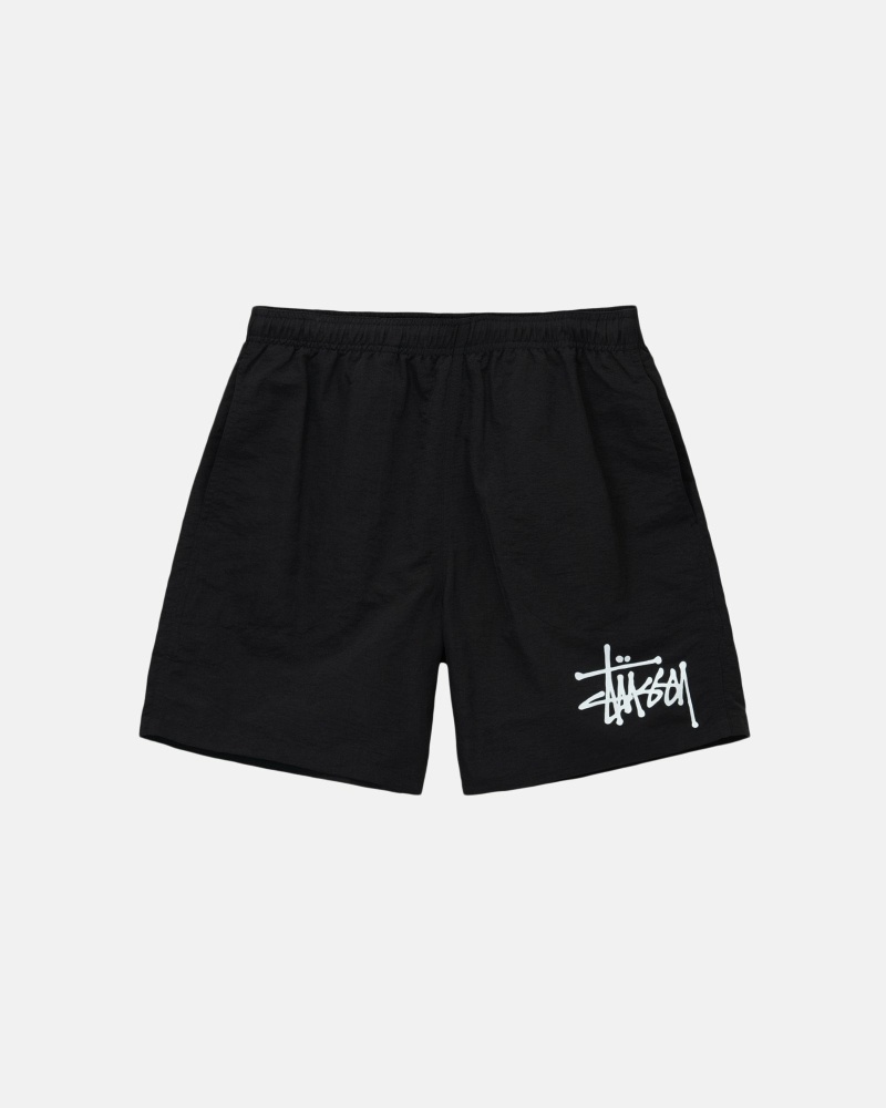 Black Men\'s Stussy Big Basic Shorts | CA0000621