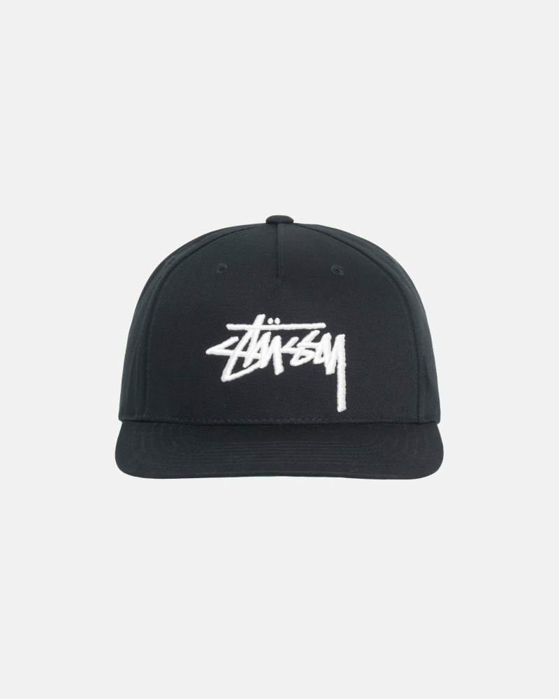 Black Men\'s Stussy Big Stock Point Crown Caps | CA0000412