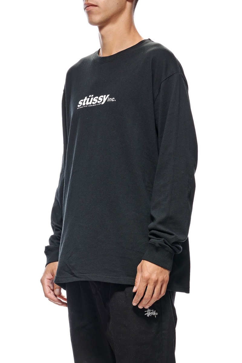 Black Men's Stussy Cities Sweatshirts | CA0000903