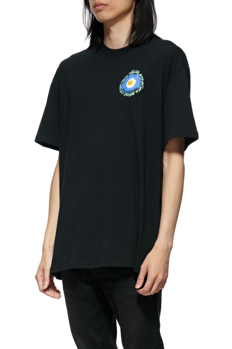 Black Men's Stussy Cosmos SS T Shirts | CA0000136