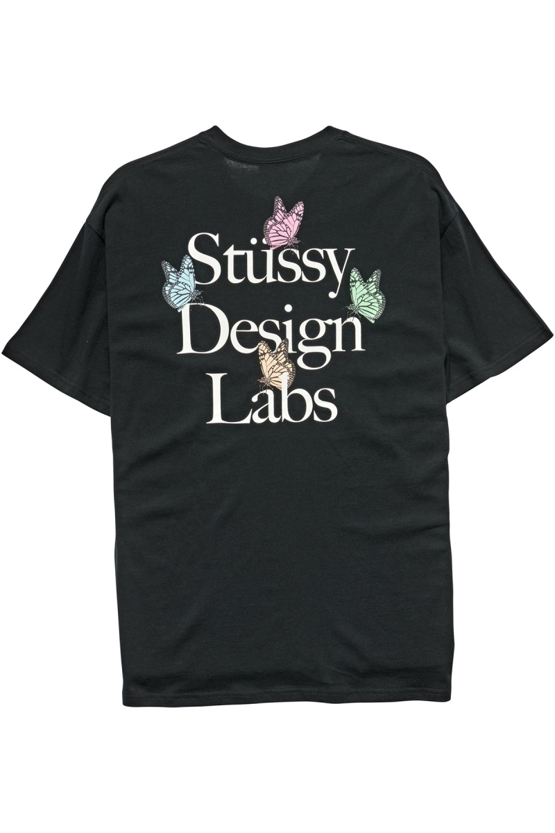 Black Men's Stussy Design Labs SS T Shirts | CA0000149