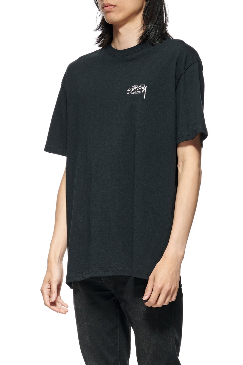 Black Men's Stussy Designs SS Tee Sportswear | CA0000757