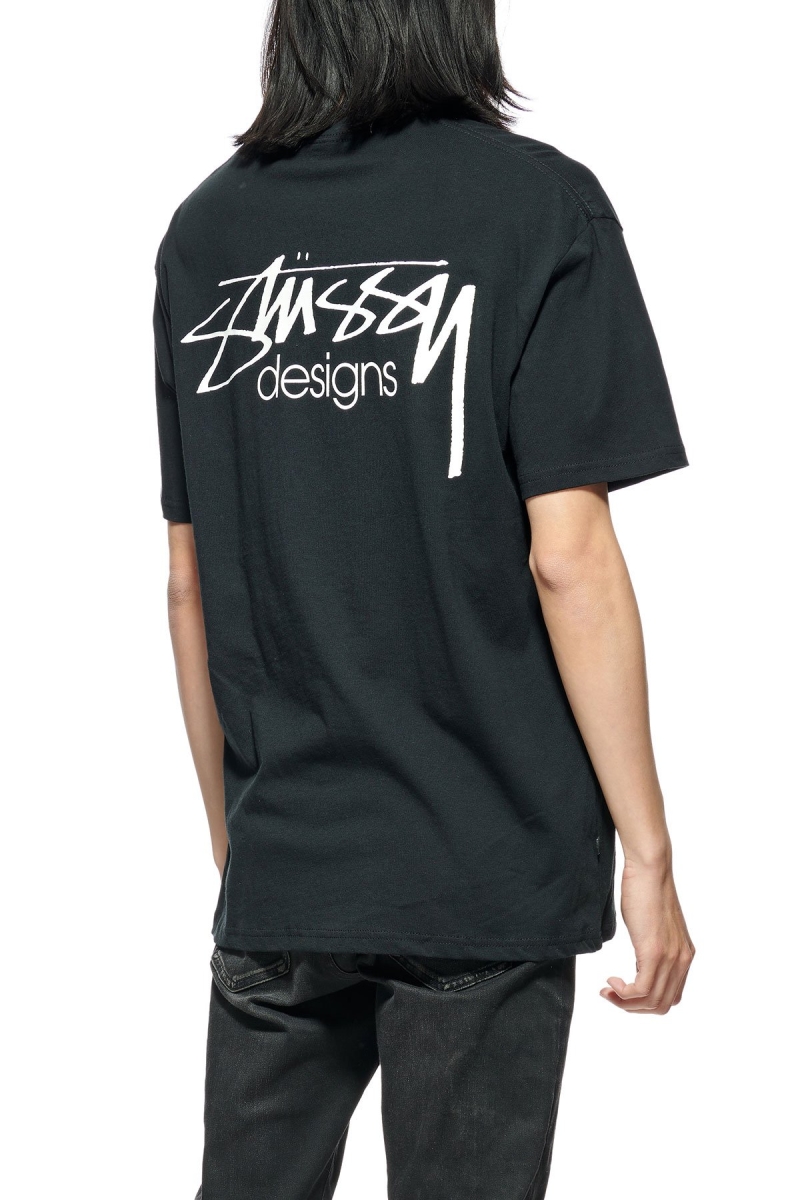 Black Men's Stussy Designs SS Tee Sportswear | CA0000757