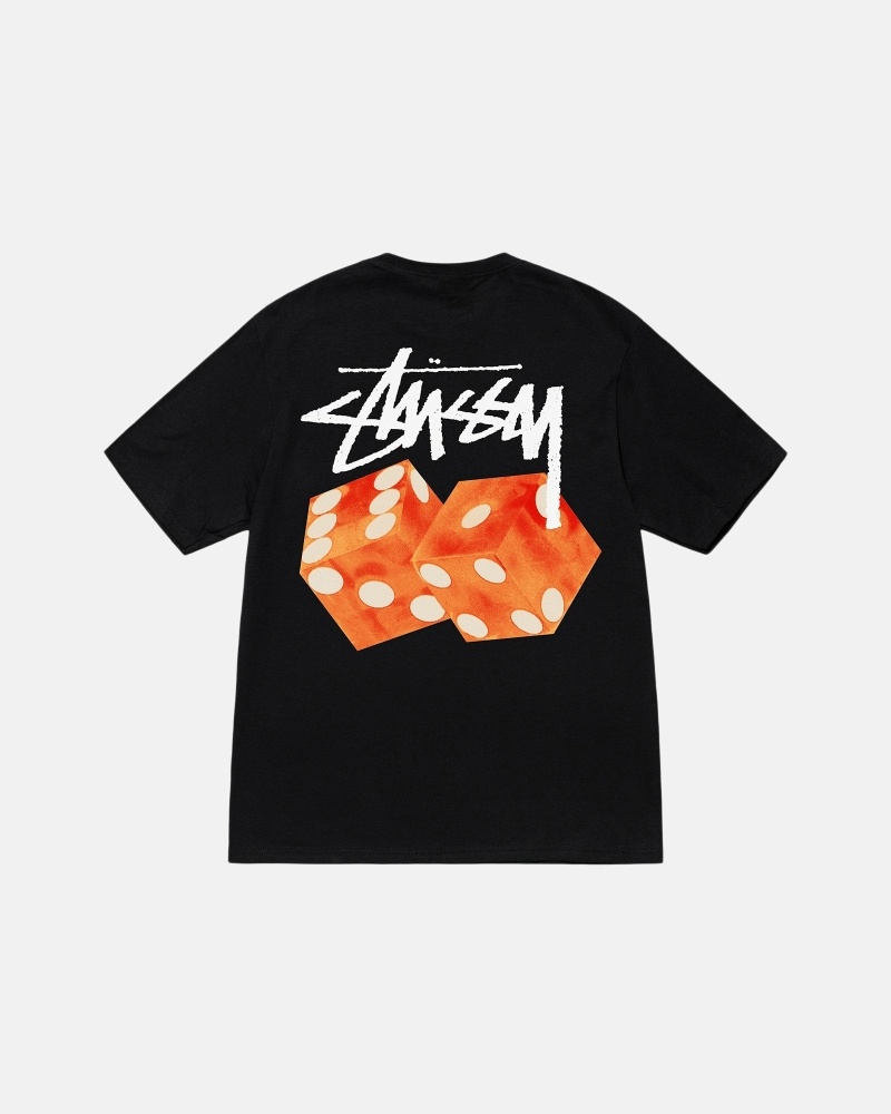 Black Men\'s Stussy Diced Out T Shirts | CA0000161