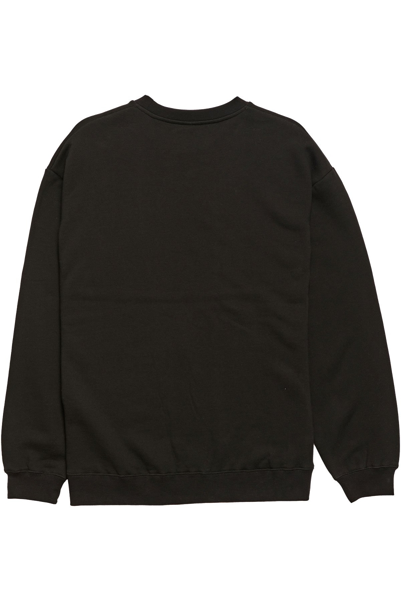 Black Men's Stussy Graffiti Crew Sweaters | CA0000835