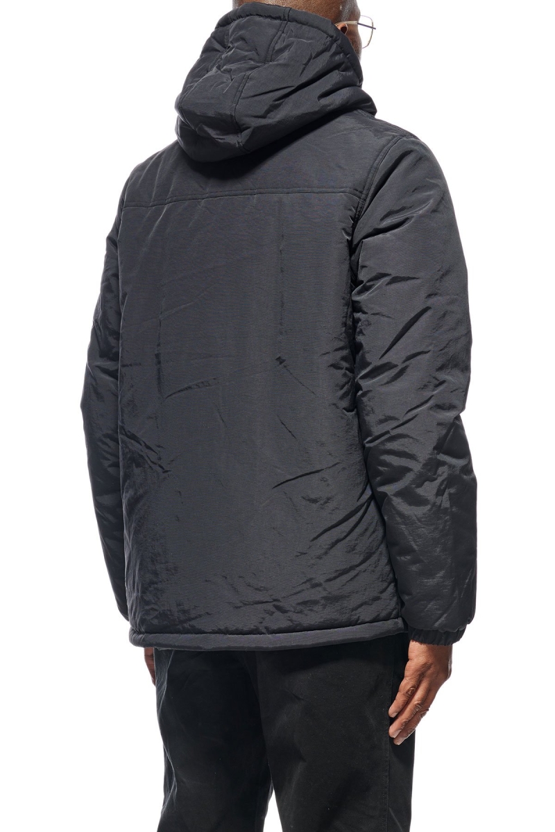 Black Men's Stussy Graffiti Hooded Spray Jackets | CA0000340