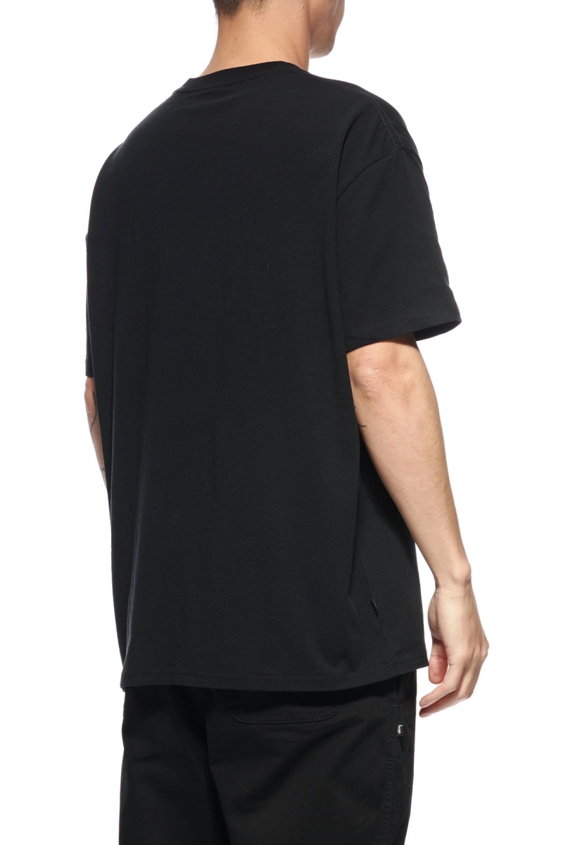 Black Men's Stussy Graffiti Label SS T Shirts | CA0000178