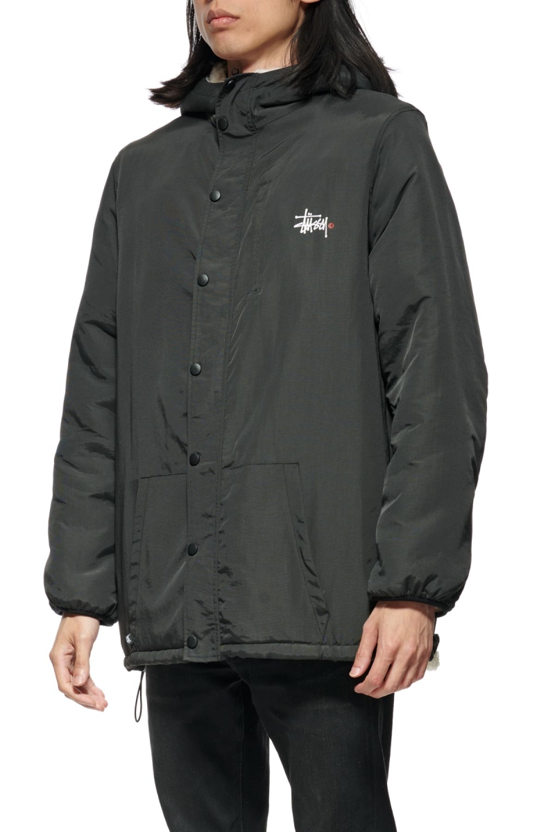 Black Men's Stussy Kirkwood Reversible Jackets | CA0000349