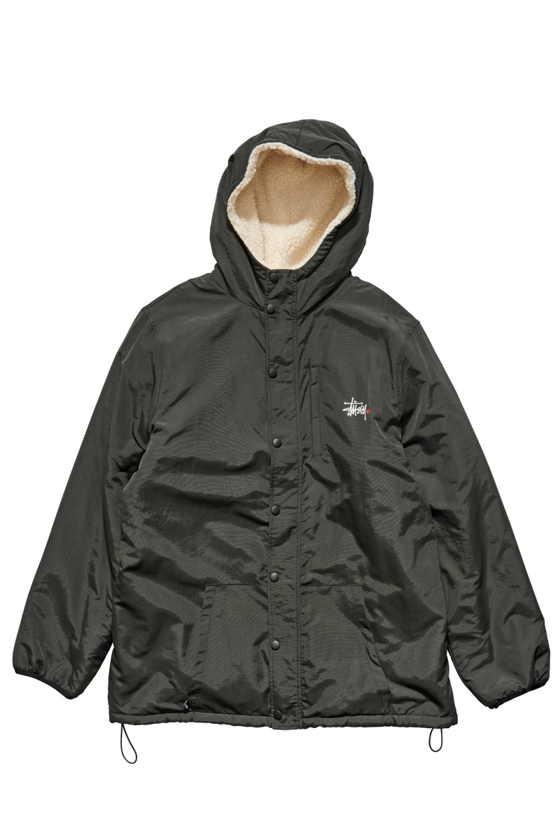 Black Men\'s Stussy Kirkwood Reversible Jackets | CA0000349