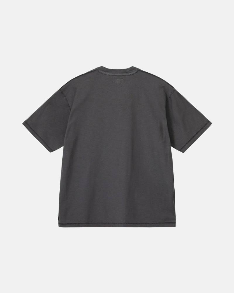 Black Men's Stussy Lazy T Shirts | CA0000237