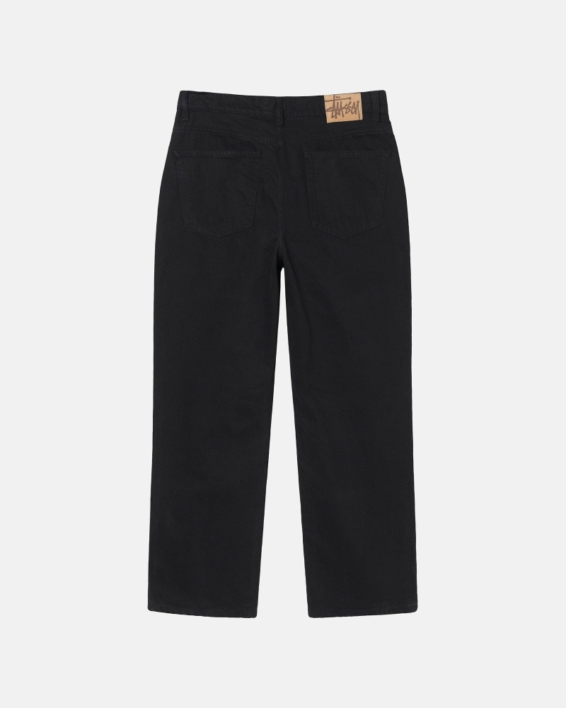 Black Men's Stussy Overdyed Classic Jeans | CA0000523