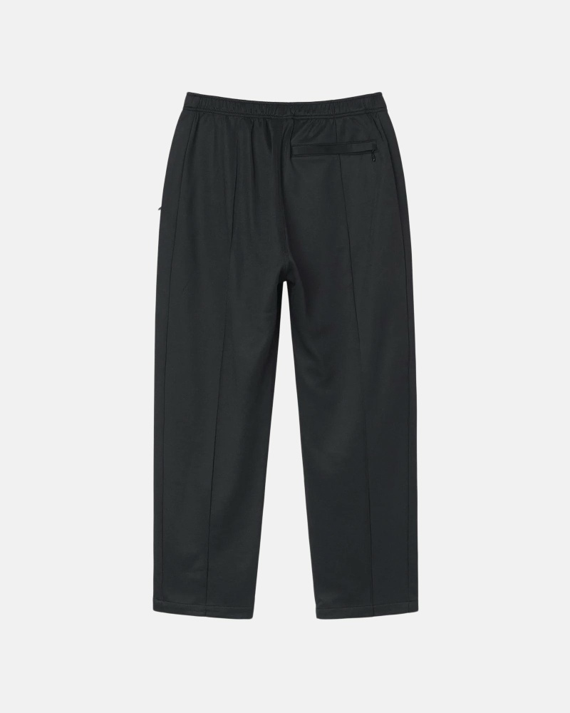 Black Men's Stussy Poly Track Pants | CA0000999