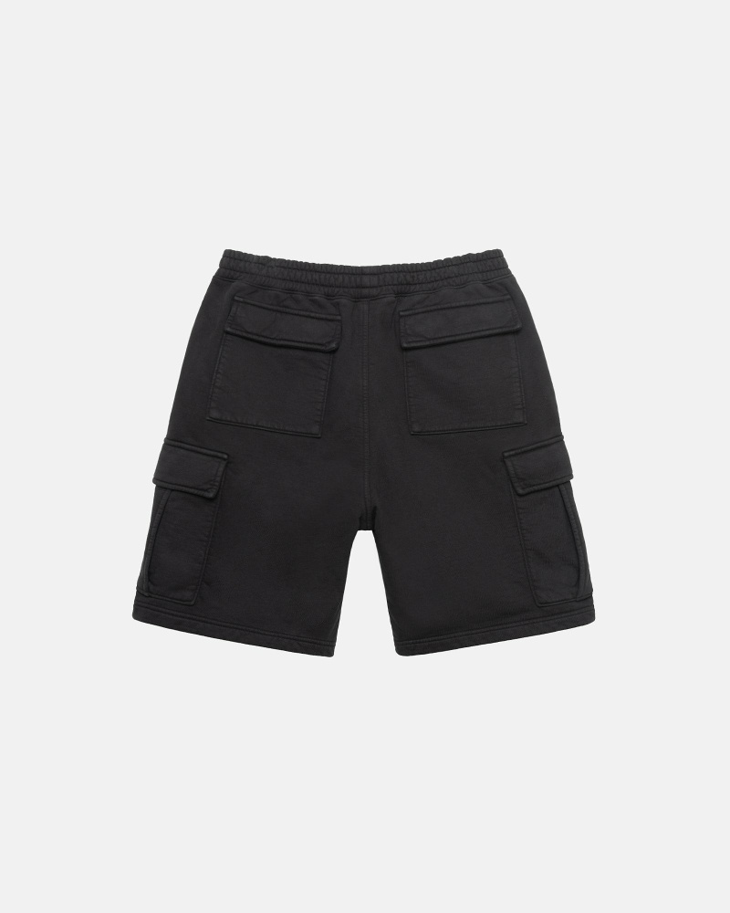 Black Men's Stussy Sport Cargo Shorts | CA0000680