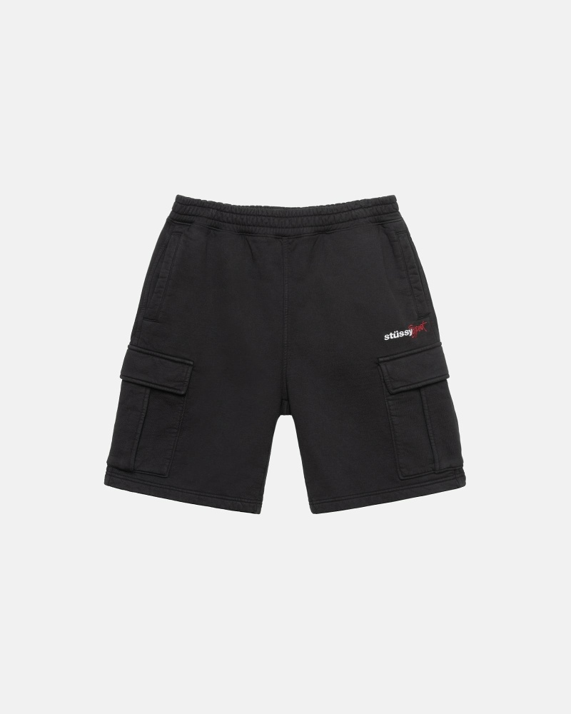 Black Men\'s Stussy Sport Cargo Shorts | CA0000680