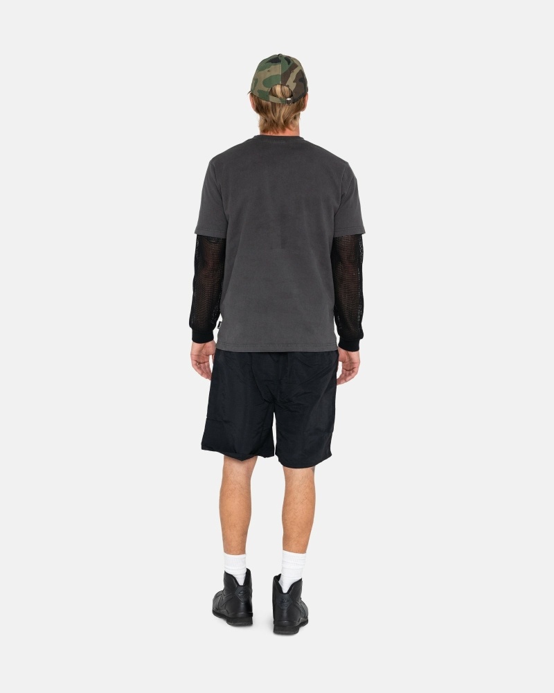 Black Men's Stussy Ss-Link Shorts | CA0000683