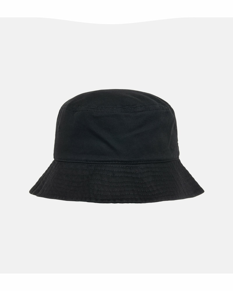 Black Men's Stussy Stock Bucket Hats | CA0000482