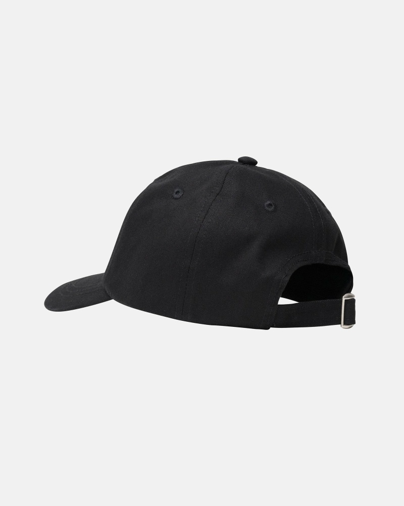 Black Men's Stussy Stock Low Pro Caps | CA0000491