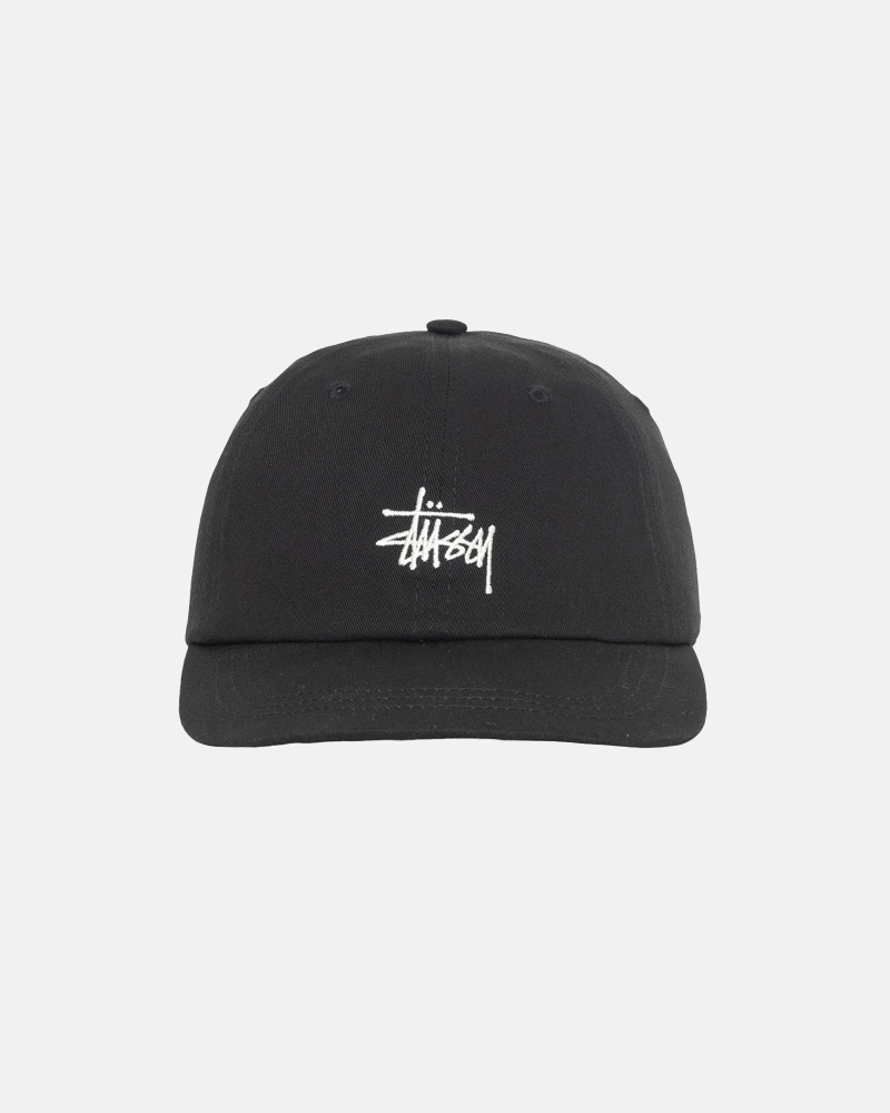 Black Men\'s Stussy Stock Low Pro Caps | CA0000491