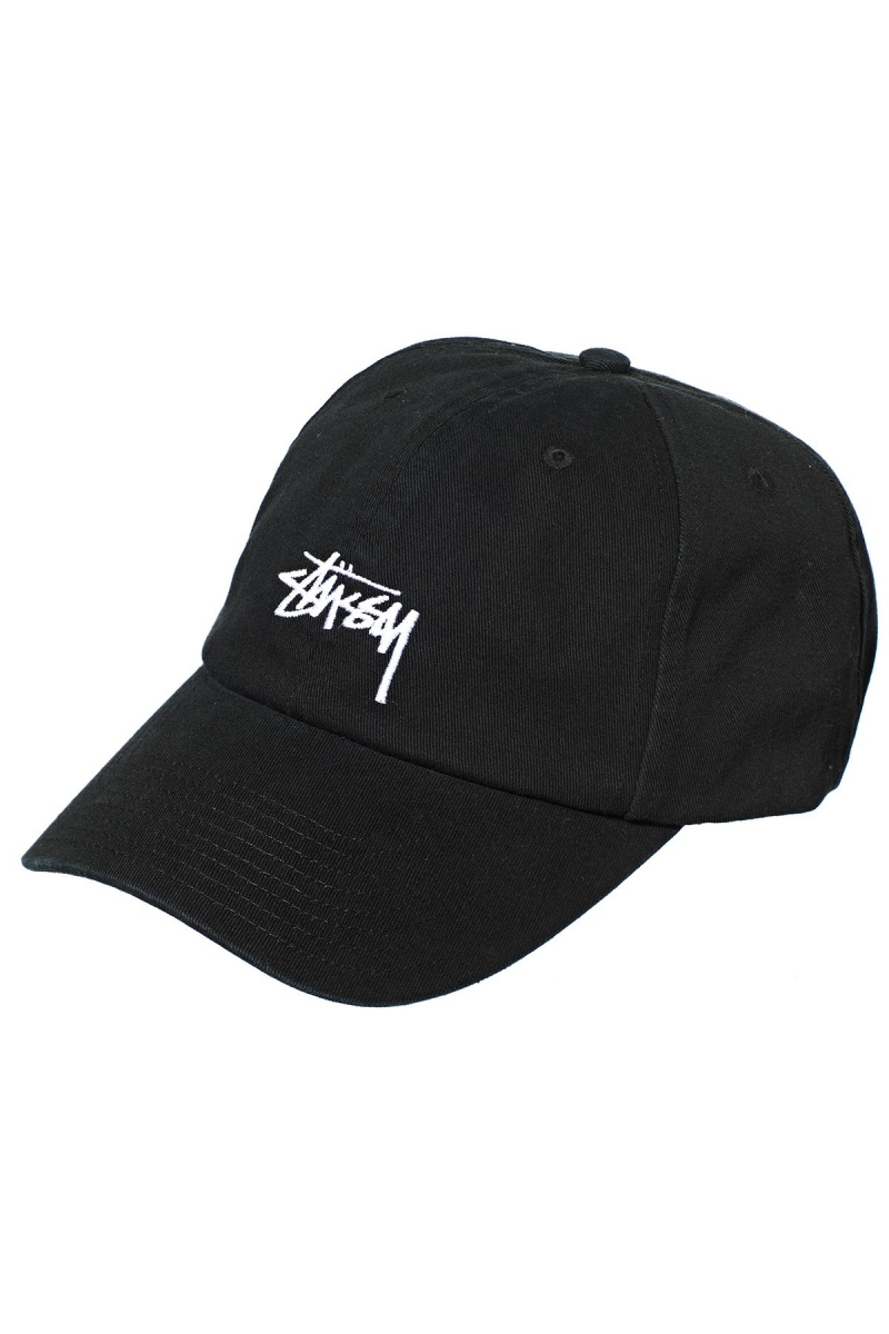 Black Men\'s Stussy Stock Low Pro Hats | CA0000494