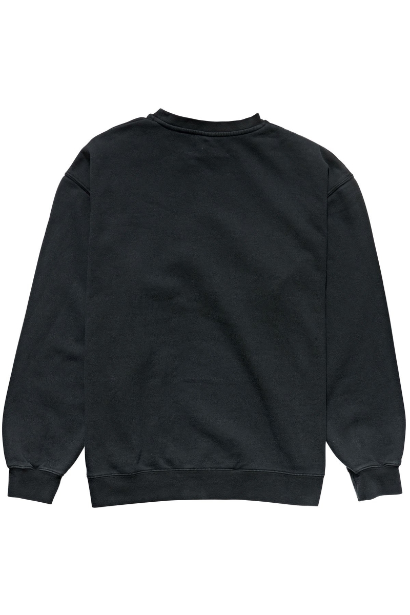 Black Men's Stussy Stock Shadow Crew Sweaters | CA0000852