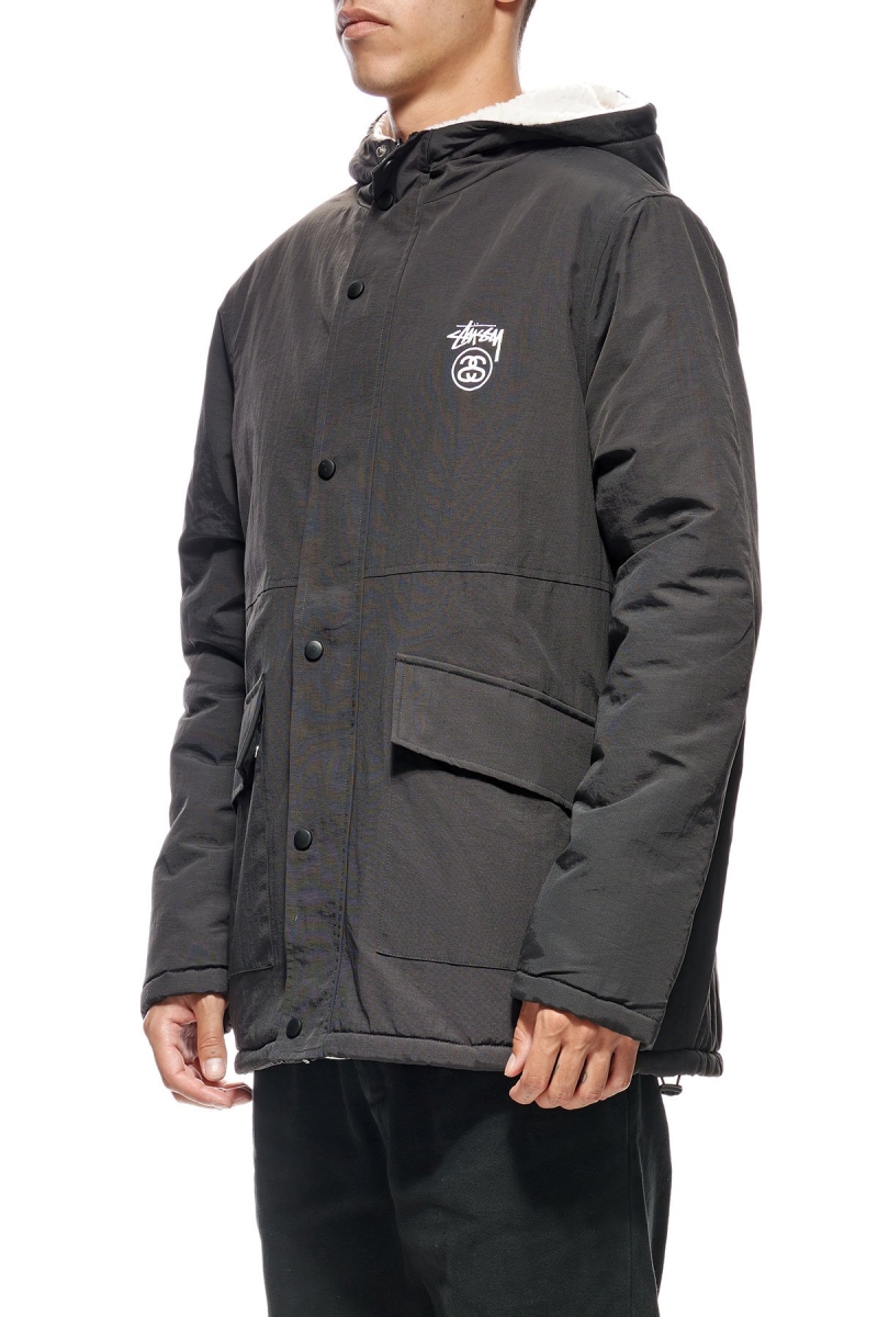 Black Men's Stussy World Tour Reversible Jackets | CA0000366