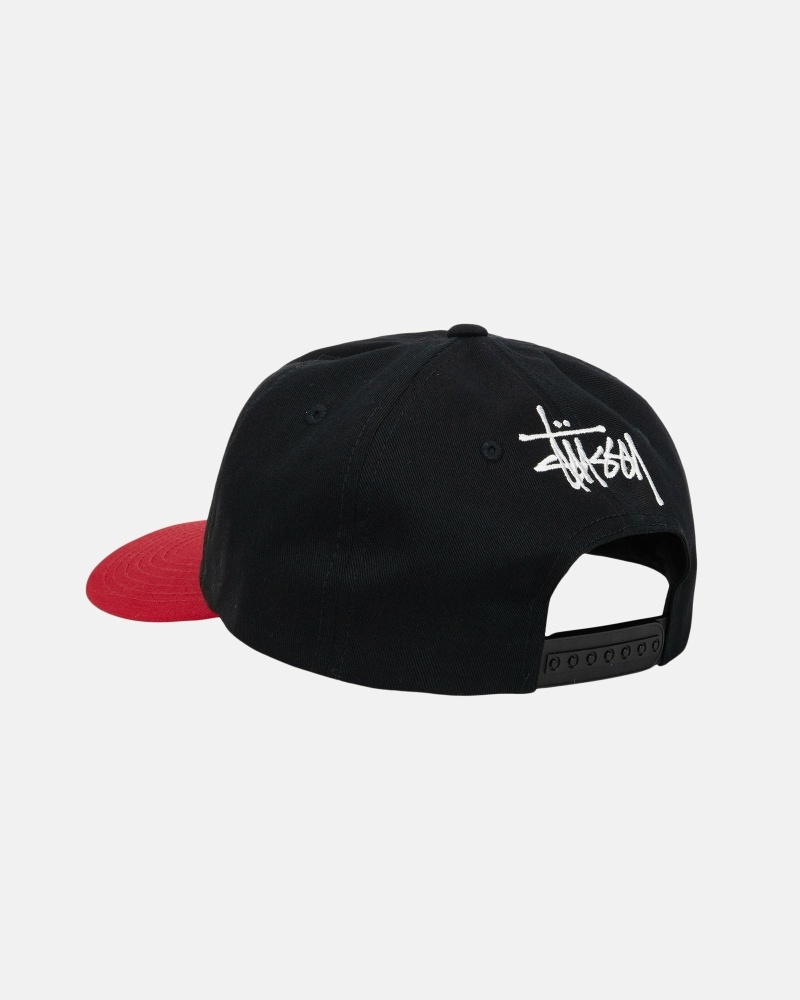 Black Red Men's Stussy Vintage S Low Pro Caps | CA0000507