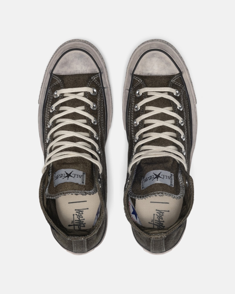 Black Unisex Stussy & Our Legacy Work Shop Converse Shoes | CA0000614