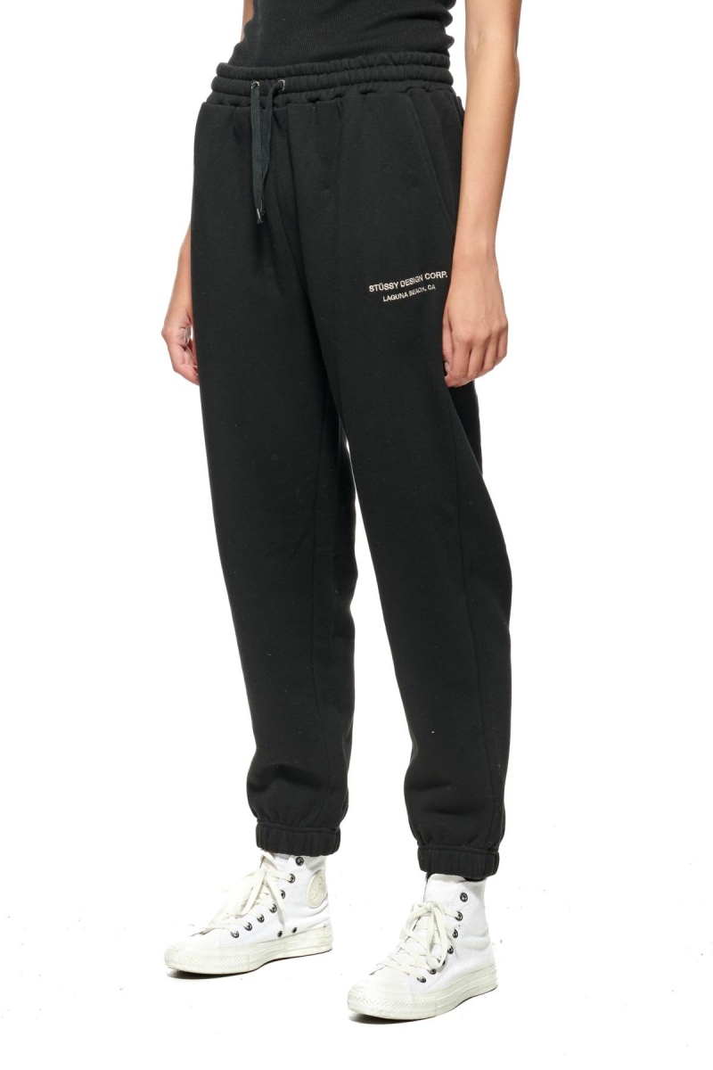 Black Women's Stussy Alcott Trackpant Track Pants | CA0000971