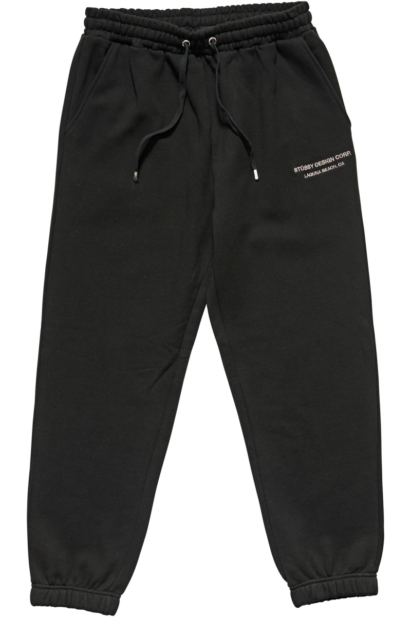 Black Women\'s Stussy Alcott Trackpant Track Pants | CA0000971