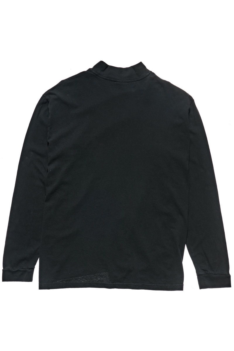 Black Women's Stussy Circles Mock Neck LS OS Sweatshirts | CA0000898