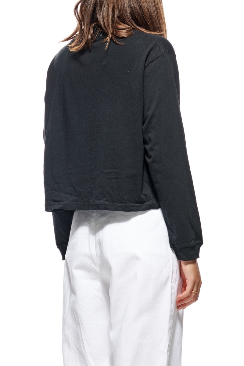 Black Women's Stussy Design Corp. Mock Neck LS Sweatshirts | CA0000912