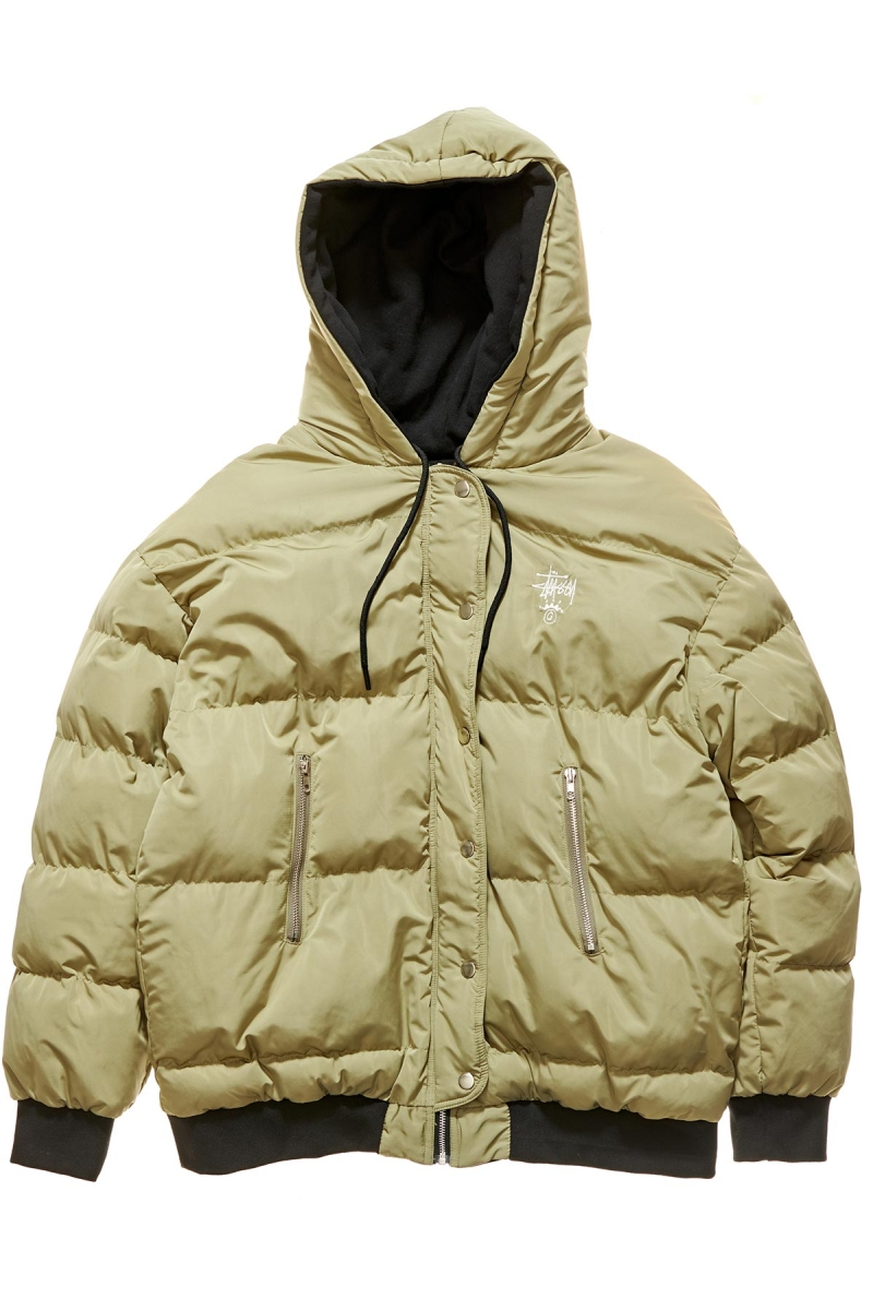 Black Women's Stussy Fowler Reversible Puffa Jackets | CA0000339