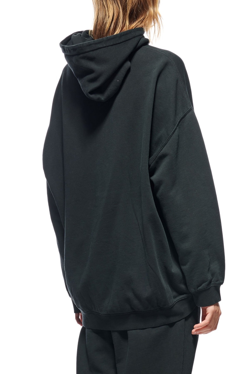 Black Women's Stussy INT. Embroidered Hood Sportswear | CA0000769