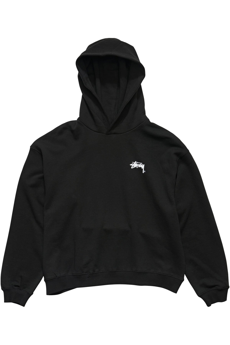 Black Women\'s Stussy Player Fleece Hood Sportswear | CA0000781