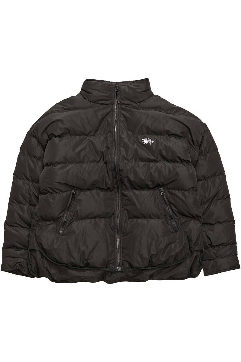 Black Women\'s Stussy River Lightweight Puffa Jackets | CA0000353